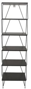 Könyvespolc BALABAN 165x48 cm antracit/fekete