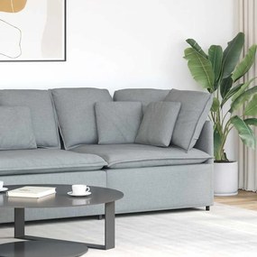 világosszürke moduláris kanapé sarokmodul párnákkal 100 cm