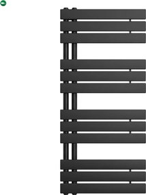 Solaro Design törölközőszárító radiátor 1200x500 mm fekete