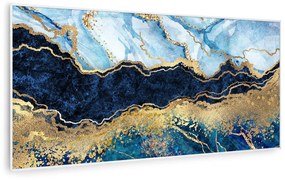 Klarstein Wonderwall Air Art Smart, infravörös hősugárzó, 120 x 60 cm, 700 W, kék márvány