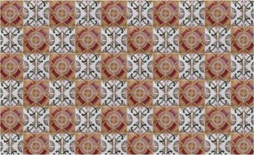 Fotótapéta Csempe geometria vinil dísz meleg színek 312x219 +ragasztó