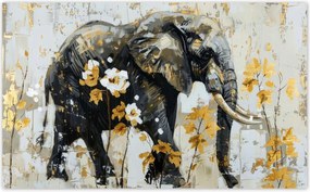 Fotótapéták 520x318 Elefánt Absztrakt Arany ékezetek