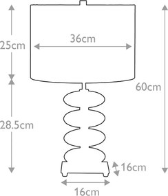 Elstead Lighting ONYX ONYX-TL-RED Asztali lámpa 1x60W/E27
