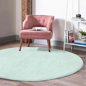 Mentazöld mosható-robotporszívóval tisztítható kerek szőnyeg ø 80 cm Comfort – Mila Home