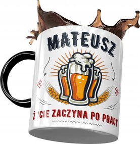 Fekete Bögre Máté Férj Kollégának Ajándék Nyomtatott Fotóval