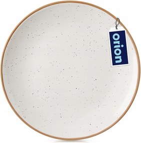 Desszert Tányér kicsi sütemény desszert kerámia bézs krémszínű 20 cm