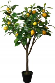 Nagy citrusfa cserépben Műnövény Citrom dekoráció 115 cm