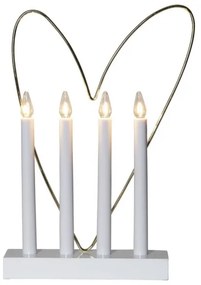 Eglo 410978 - Karácsonyi gyertyatartó GLOSSY HEART 4xE10/3W/230V