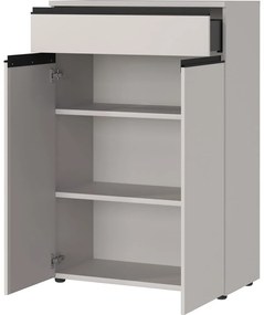 Krémszínű szekrény 81x120 cm Bedano – Germania