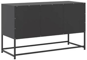 fekete acél TV-szekrény 100,5x39x60,5 cm