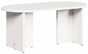 Dohányzóasztal Fehér 80 x 39.5 x 35 cm Tömör fenyőfa
