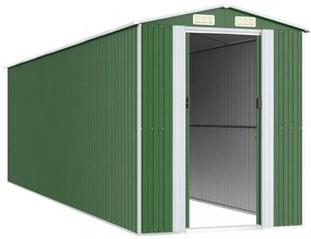 zöld horganyzott acél kerti fészer 192x689x223 cm