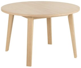 Asztal Oakland C108Fényes fa, 75cm, Laminált forgácslap, Természetes fa furnér, Fa