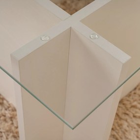 Vetrino Wooden White dohányzóasztal