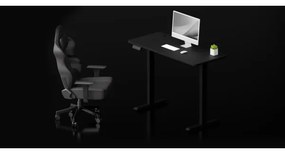 Állítható magasságú asztal LEVANO 140x60 cm fekete