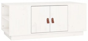 fehér tömör fenyőfa dohányzóasztal 100 x 50 x 41 cm