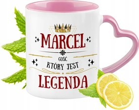 Marcel Bögre Rózsaszín Szív Alakú Füllel Kávé Ajándék