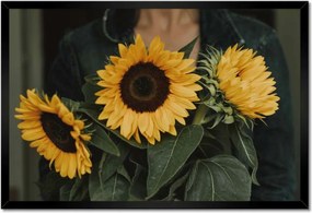 Poszterek keretben 60x40 Napraforgók Virágok