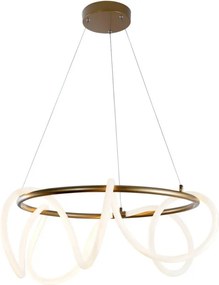 Zuma Line BALBO 20006PL-GD Függőlámpa 1x58W/LED 3000K|4000K|6000K 4700lm IP20