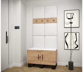 Előszobabútor Amanda 4 (artisan tölgy + fehér). 1085891