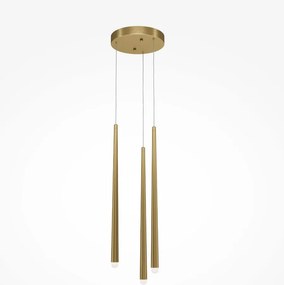 MAYTONI MOD132PL-L36BSK1 CASCADE Hengeres Függesztett Lámpa Sárgaréz LED IP20