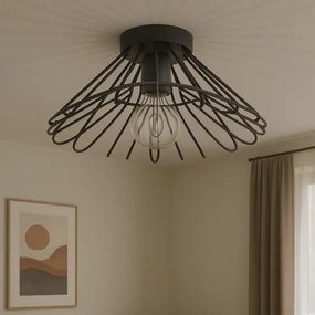 ONLI - Mennyezeti lámpa DUCCIO 1xE27/22W/230V átm. 60 cm fekete