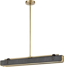 Quintiesse vintage mennyezeti lámpa valise fekete sárgaréz elsqnvaliselp80vbstl