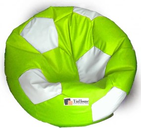 Babzsák focilabda XXL TiaHome - Lime fehér