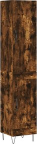 vidaXL füstös tölgy színű szerelt fa magasszekrény 34,5x34x180 cm