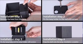 Immax 08510L - LED kültéri fali lámpatest DICE LED/6W/230V 3000K IP65