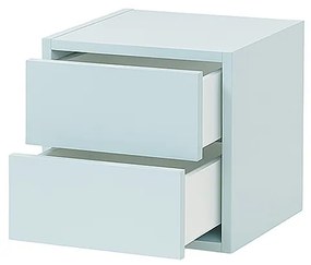 Boxie 2 fiókos fali szekrény 40x40x37 cm kék