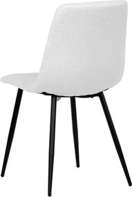 Étkezőszék, fehér, bársony szövet, DCL-X7015 WT2