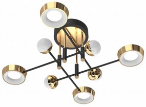 Zuma Line MX7170-8-3BGT - LARA felületre szerelhető csillár, dimmelhető LED, 60W/230V, arany/fekete