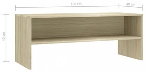 sonoma tölgy színű szerelt fa TV-szekrény 100 x 40 x 40 cm