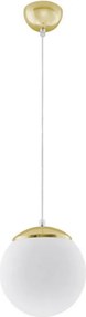 Sollux SL.0715 - TOYA kábellel függesztett csillár 1xE27/60W/230V, átmérő 20 cm, fehér/arany