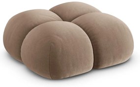 Barna bársony lábtartó Loretto – Cosmopolitan Design