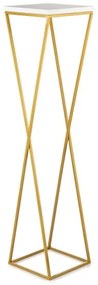 LOFT virágtartó állvány 100x24 cm arany/fehér