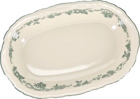Zöld-elefántcsont színű szervírozó porcelán tányér Cyril – S|P Collection
