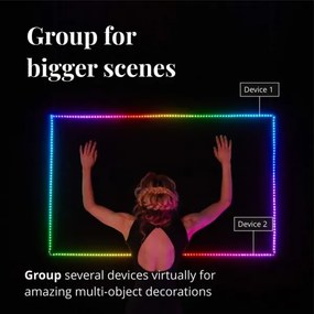 Twinkly TWL100STW-WEU - LED RGB Dimmelhető szalag LINE 100xLED 1,5 m Wi-Fi