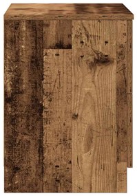 antik fa színű éjjeliszekrény 2 fiókkal 40x36x50 cm