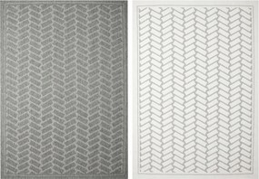 Zsinóros Szőnyeg Kétoldalas Halszálka Tégla Szürke Krém Brussels 160x230 cm