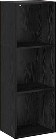 vidaXL Könyvespolc Fekete tölgy 40 x 30 x 114 cm Faanyag