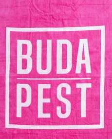 BUDAPEST Strandtörölköző magenta 165x90cm