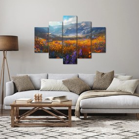 Kép - Festett hegyi táj II. (150x105 cm)