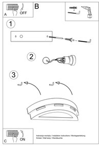 Fali lámpa HELIOS 1xE27/60W/230V fehér