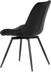 Étkezőszék fekete, szövet anyag HC-T1130 BK2