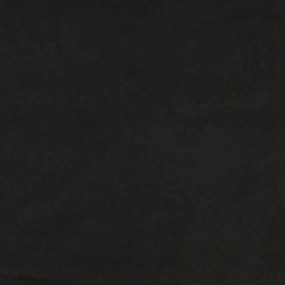 fekete bársony kanapéágy 80 x 200 cm