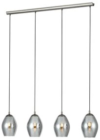 Eglo 39566 - Csillár zsinóron ESTANYS 4xE27/60W/230V füstös
