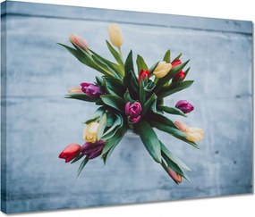 Vászonkép 40x30 Tulipánok Virágcsokor