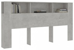 betonszürke áthidaló szekrény 200x18,5x104,5 cm